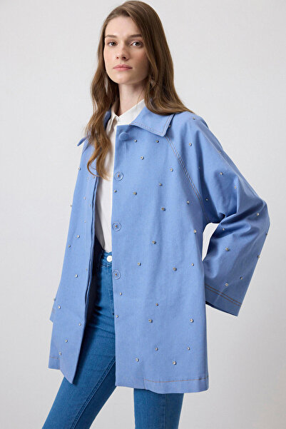 Touché Privé ΜΠΟΥΦΑΝ OVERSIZE ΚΕΝΤΗΜΕΝΟ ΠΕΤΡΑ