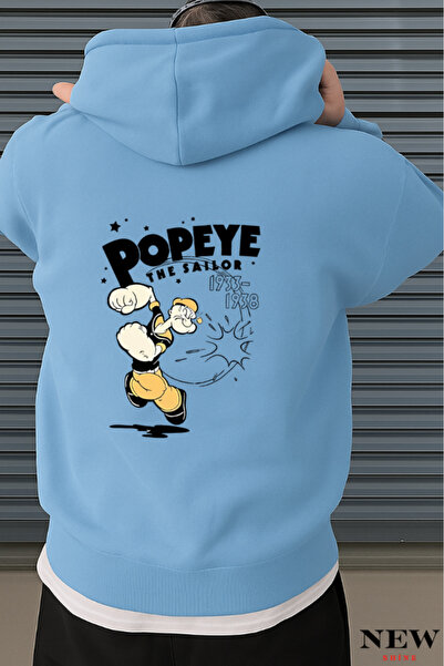 New Shine سويت شيرت مطبوع عليه بوباي