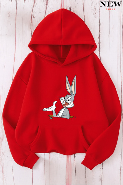 New Shine سويت شيرت بطبعة أرنب