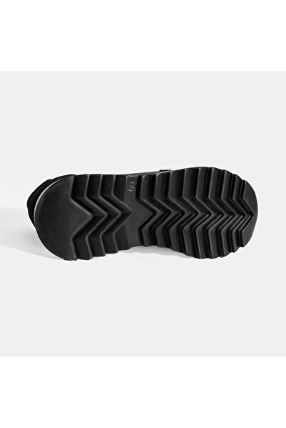 Desa Women's Black Lace-Up Leather Sports Shoes