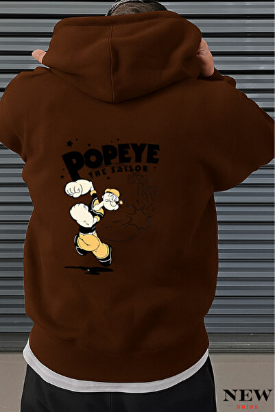 New Shine سويت شيرت مطبوع عليه بوباي