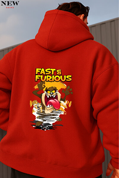 New Shine سويت شيرت مطبوع عليه Fast Furious