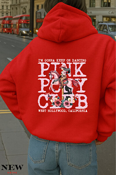 New Shine Pink Pony Club Štampano dukserica