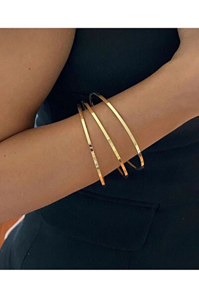 GİS JEWELRY مجموعة أساور أجدا النسائية المكونة من 3 قطع من الفولاذ المقاوم لل...