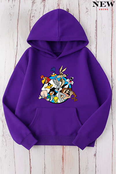 New Shine سترة مطبوعة بشخصيات كرتونية