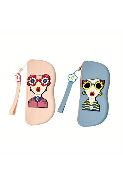 Safari Kadınlar İçin Seyahat Silikon Gözlük ve Aksesuar Kutusu – Dayanıklı, F...