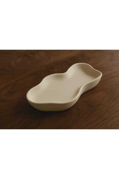 Ziani Wave-shaped bowl: Modern decorative bowl made of ceramic