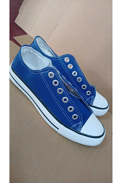 bescobel Unisex Dark Blue Linen Shoes