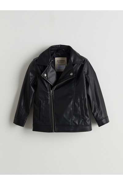 LC Waikiki Lcw Kids New Season Long Sleeve Boy's Leather Look Jacket