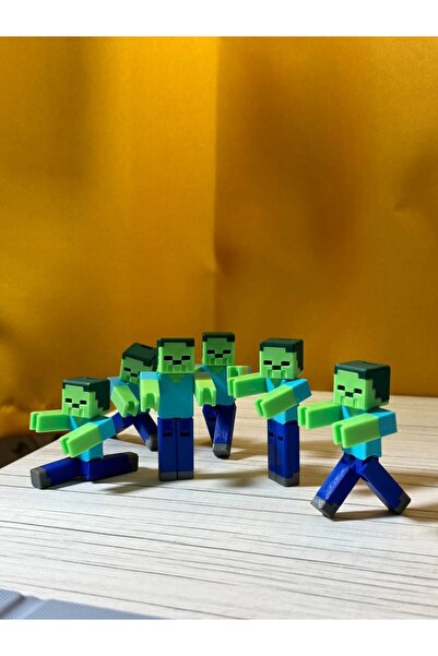 FigürDizayn Minecraft Zombi Hareketli Eklemli Figür