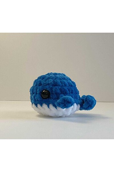 Mnikaa El Yapımı Amigurumi Renkli Balina Anahtarlık – Sevimli Örgü Peluş Anah...