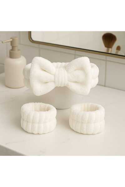 CHIZGY Набір мікрофібрових пов'язок для волосся та браслетів Welsoft – для макіяжу та вмивання обличчя