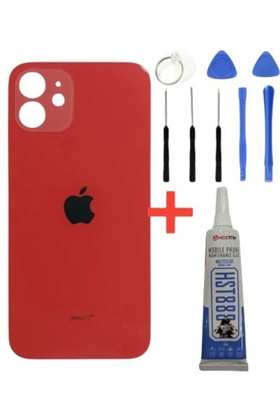 azurtech iPhone 12 Mini Arka Kapak Pil Kapağı +Tamir Seti ve Yapıştırıcı KIRM...