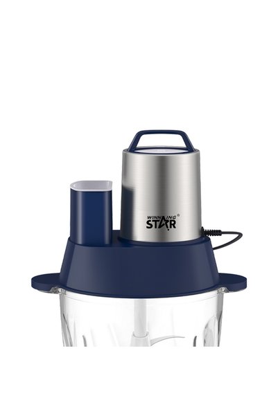WINNINGSTAR Winning Star Food Chopper, 3 Liter Capacity, Durable Bowl, 4 Stainless Steel Blades, Multifunctional, 300 Watts, Model ST-5580
