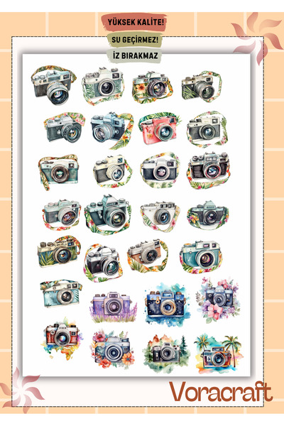 VORACRAFT ملصق يوميات الكمبيوتر المحمول ذو الطابع الفوتوغرافي TT018