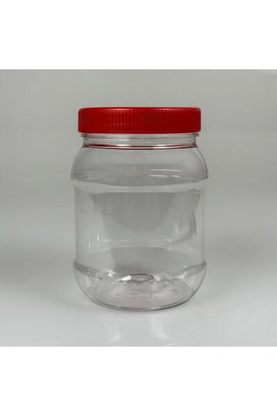 Ahsa Ticaret 4 Pcs 720 ml Plastic Jars with Leak-Proof Lids - Pickle, Olive, Nut, Spice Jars