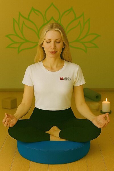Remege Spor Malzemeleri Lotosov cvet Štampano Okrugla joga i meditacija Min K...