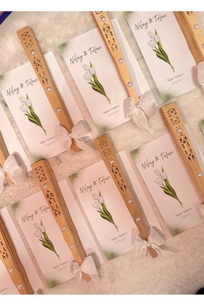 SOFT 10 ADET SÖZ NİŞAN NİKAH DÜĞÜN KINA DOĞUM HEDİYELİK YELPAZE