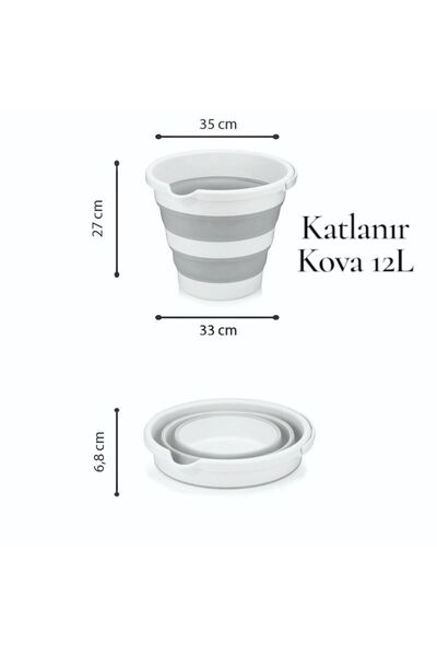 HOLLYHOME Magična sklopiva kanta za čišćenje, kupaonica, kuhinjski kontejner ...