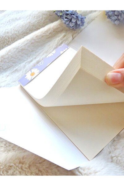 Nova Crafts Daisy Purple Cover Velcro Notepad / Notebook