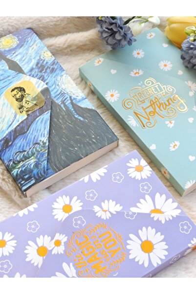 Nova Crafts Van Gogh Themed Notepad Notebook with Velcro Cover