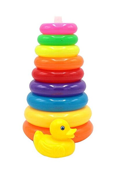 Primo Plus Colourful Ring Toss With Pillar Playset Multicolour