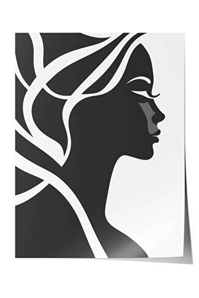 Zestia Αφίσα χωρίς πλαίσιο, Προφίλ Γυναικείας Σιλουέτας – Μοντέρνο Στυλ, Αφίσ...