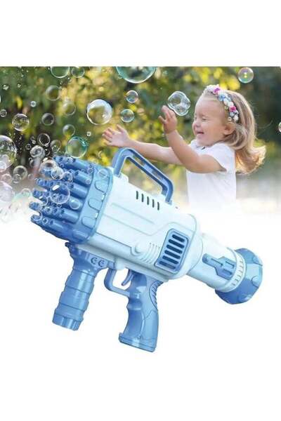 Toybox آلة فقاعات كهربائية، صانع فقاعات صاروخي منفاخ للأطفال، مسدس فقاعات أوتوماتيكي، لعبة هدية صيفية للأطفال