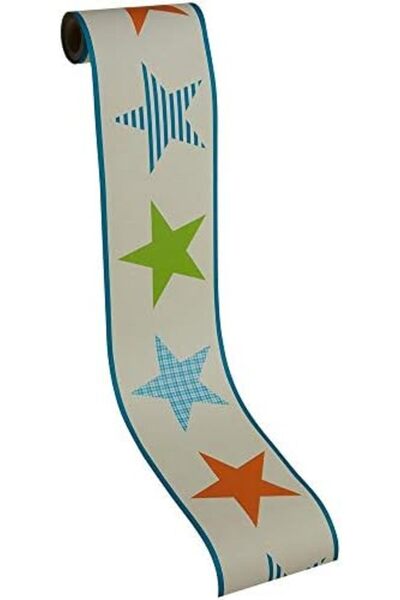 STOREMAX Sellbuyst 1746080.0 Keek/A/Boo Wallpaper Border, Multi Color Trendy 266450