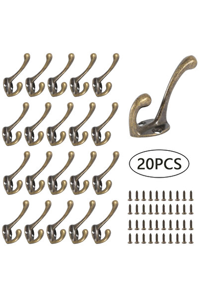Choice مجموعة من 20 قطعة من 10/20 قطعة من خطافات المعاطف المثبتة على الحائط ذ...