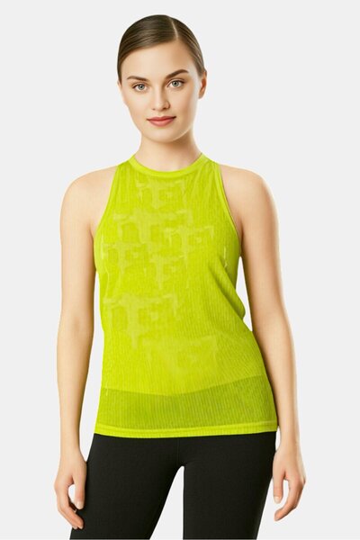 Reebok Women Plus Size Sleeveless Training Tank Top, Lime Green
