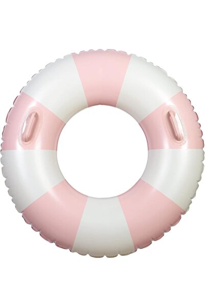 erorex حلقات سباحة كبيرة بمقابض للأطفال والكبار مقاس 35 بوصة، أنابيب داخلية مخططة كلاسيكية، عوامات سباحة قابلة للنفخ