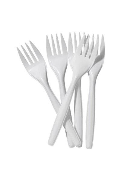 Homemate Home Mate White Plastic Forks – 50pcs Disposable Cutlery, 6.5 Inch Durable Design