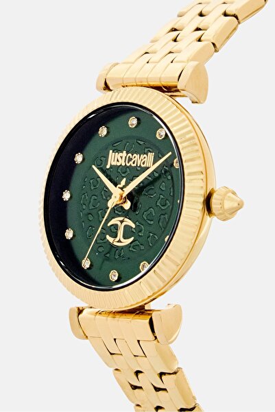 Just Cavalli Women JC1L266M0035 Stainless Steel Analog Watch 32mm With Bracelet, Gold