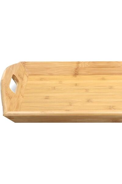 erorex High Quality Rectangular Shaped Bamboo Serving Tray Brown G19 Bx044L