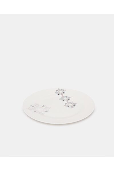 erorex White Geometric Dinner Set (16 Piece), Multicolor, One Size 131778218