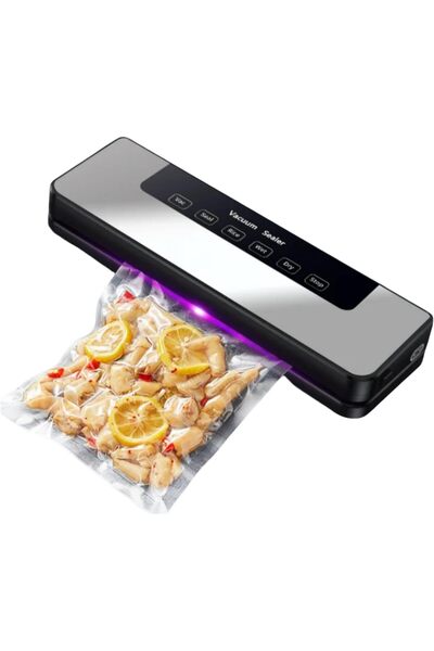 erorex آلة غلق الطعام بالتفريغ بقوة شفط قوية 80 كيلو باسكال، غلق تلقائي للأطعمة الجافة والرطبة، سريعة وصغيرة الحجم