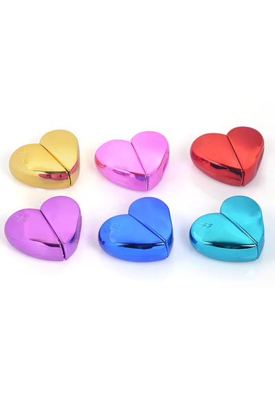 Choice9 زجاجة عطر محمولة على شكل قلب، سعة 30 مل، 6 قطع، زجاجة رذاذ زجاجية فار...