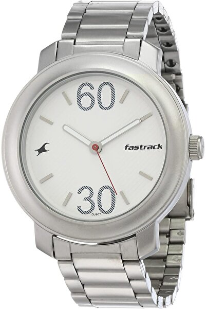 erorex Straight Lines Analog Black Dial Men's Watch NM3222SM01/NN3222SM01/NP3222SM01 Silver Silver Strap