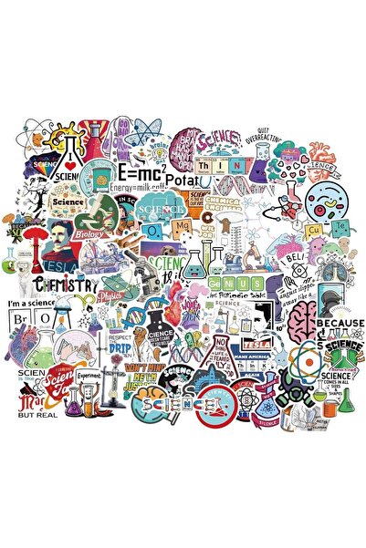 erorex مجموعة ملصقات العلوم، 100 قطعة، ملصقات تجارب الفيزياء والكيمياء والأحياء، مختبر، كمبيوتر محمول، ماء