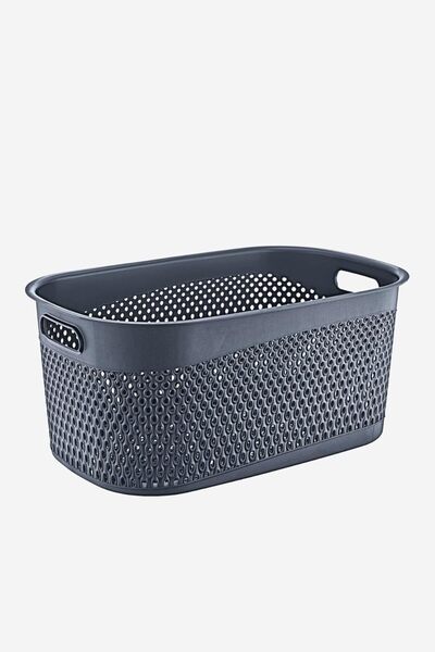 STOREMAX Sellbuyst Katre Laundry Basket 35 Lt Anthracite Trendy 266450
