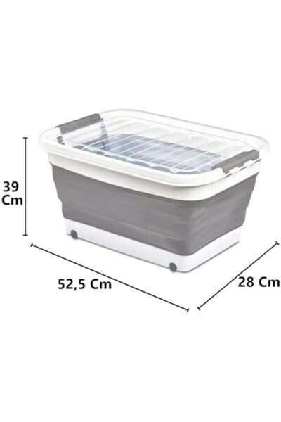 STOREMAX Sellbuyst Gate Wheel Foldable Silicone Storage Laundry Basket Toy Box Organizer t