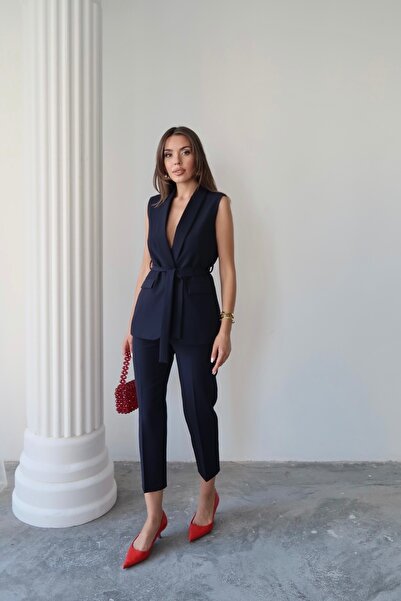 Swass Violet Kuşaklı Yelek