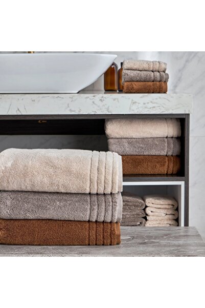 Generic Egyptian 4-Piece 600 GSM Cotton Fingertip Towel Set - 30x30 cm