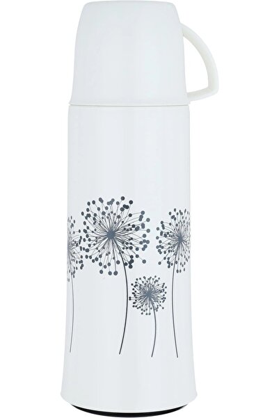 Helios thermos, heat preservation, 0.5 liters, thermal glass inner container- white