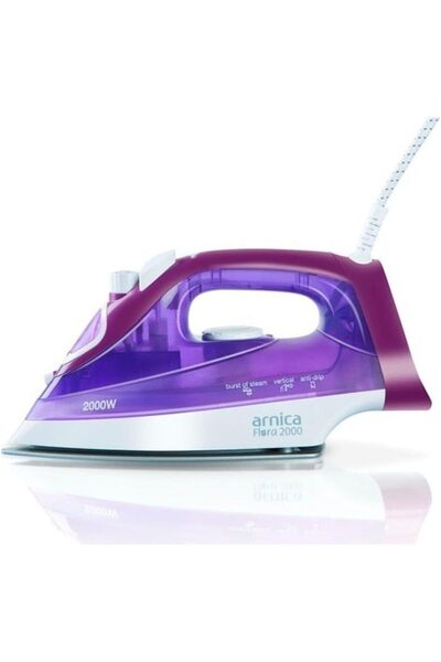 STOREMAX Sellbuyst Ut61040 Flora 2000 Ceramic Iron, White/Purple Trendy 266450