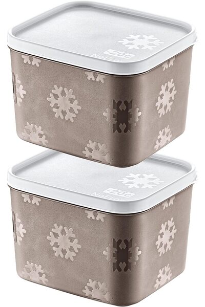 STOREMAX Sellbuyst 2'Li Set No Frost Storage Container Terra 1250 ml Trendy 266450