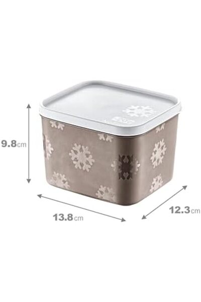STOREMAX Sellbuyst 2'Li Set No Frost Storage Container Terra 1250 ml Trendy 266450