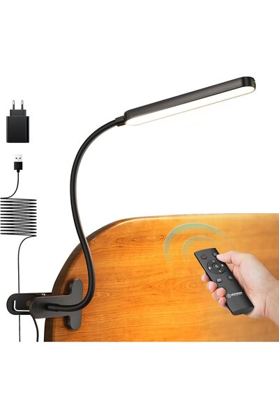 OEM Lampă de citit cu 38 LED-uri cu clemă, 5 culori de lumină, intensitate re...