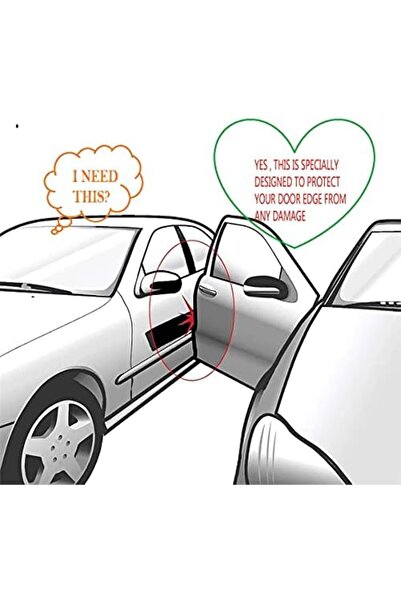 Cfriend FLAK Long Car Door Edge Guards, U Shape Edge Trim Rubber Seal Protector